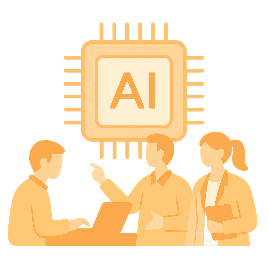 AI技術で働く人々